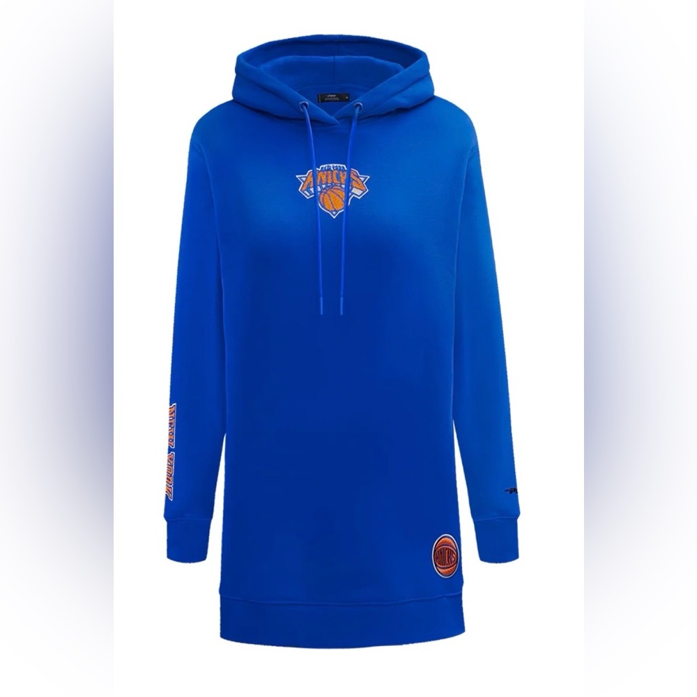 NBA NEW YORK KNICKS CLASSIC WOMEN'S FLC HOODIE DRESS. NWT. 5 Med + 4 Large Avail
